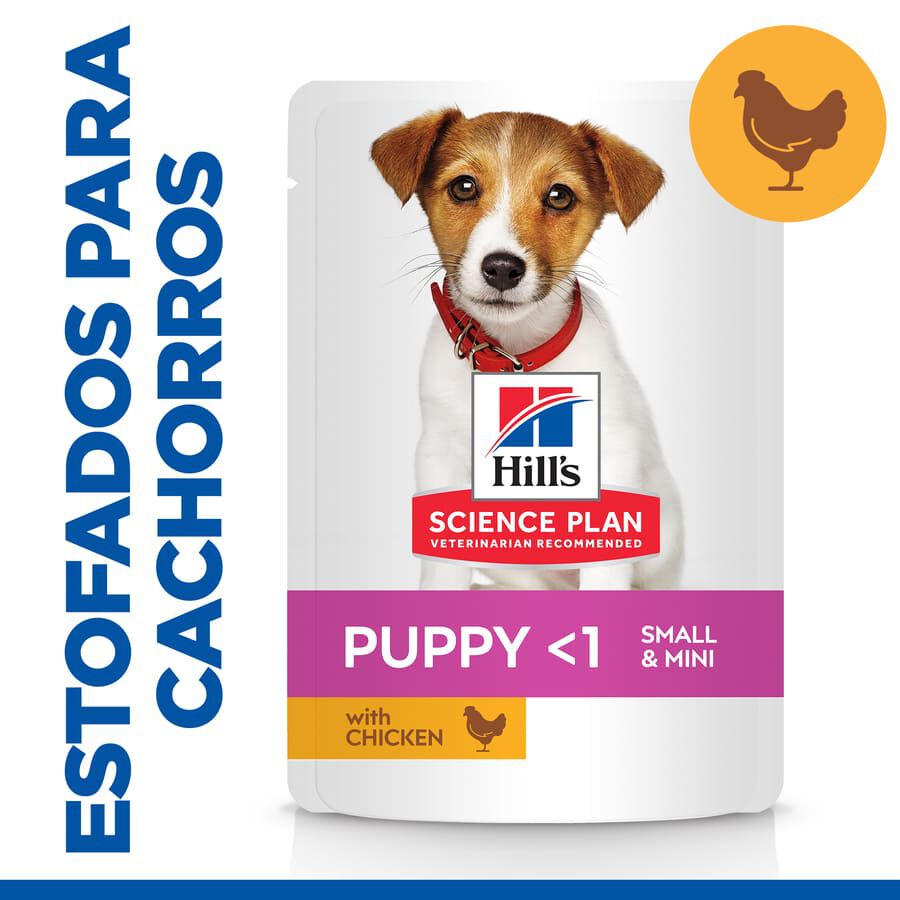 80 g Hill's Science Plan Puppy Small&Mini Estofado de Pollo y Vegetales sobre, , large Imagen numero 1